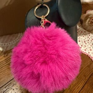 Pink Fluffy Keychain Accessory All accessories in my closet are $8 or 3 for $20